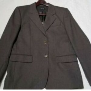 A.P.C. Mens Blazer Sz M in Taupe Brown Wool Cotton
